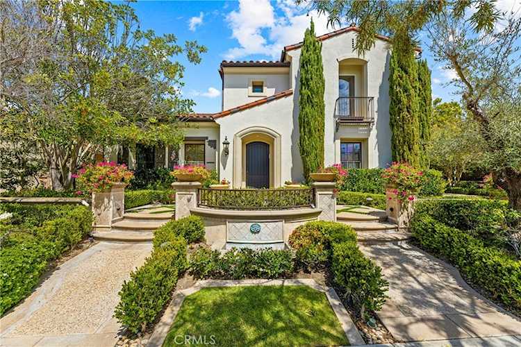 Front elevation of 28 Blue Summit, an Amberhill estate in The Summit at Turtle Ridge, Irvine